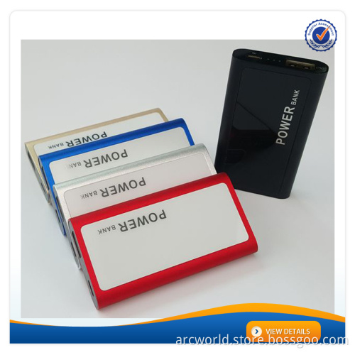 AWC830 2000mah Backup Battery With Acrylic Panel Logo Printing Power Bank 2000mah